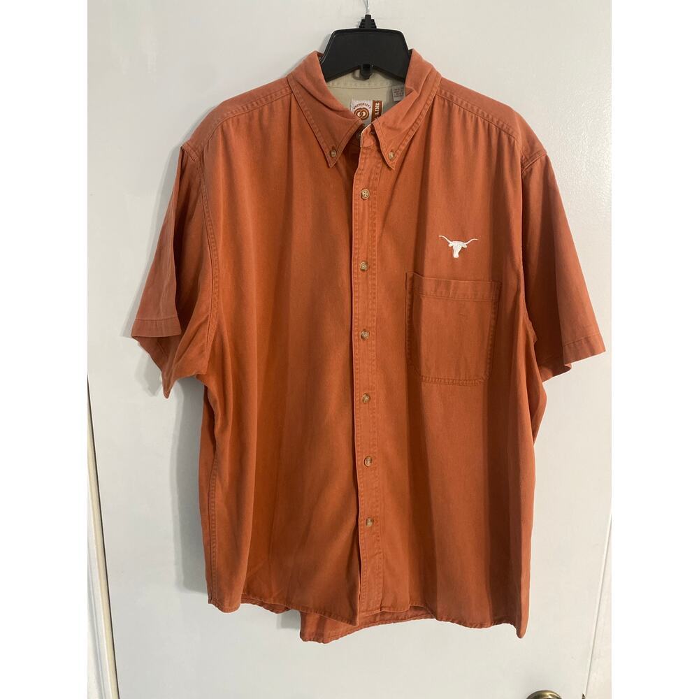 University Co-op Campuswear shirt men’s XL button down Texas Longhorns UT